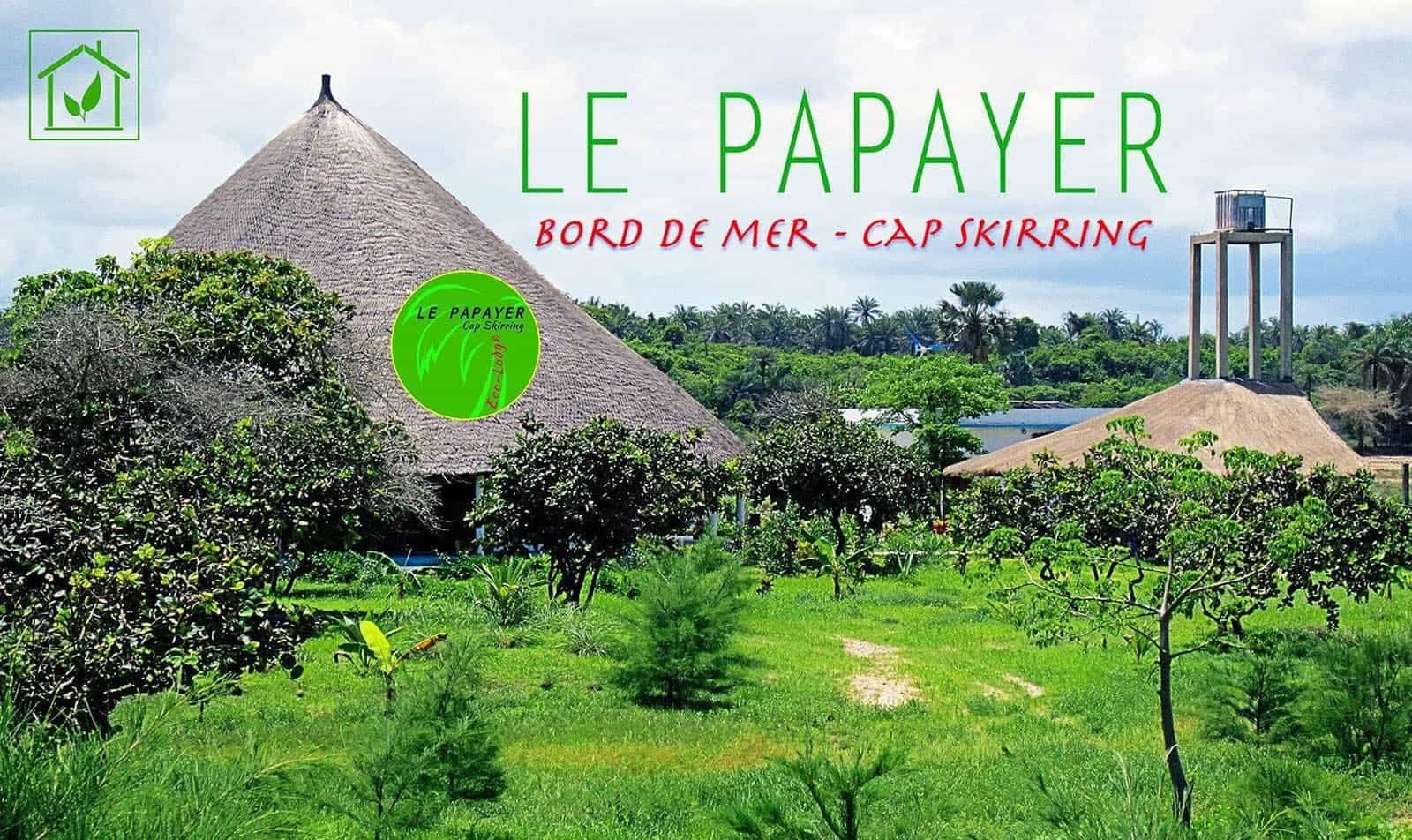 Hôtel Cap Skirring Bienvenue au Papayer Ecolodge meilleur hôtel bord de mer Casamance Sénégal