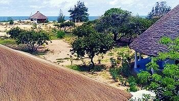 Hôtel Cap Skirring vue sur l'océan Le Papayer Ecolodge hôtel Casamance Sénégal