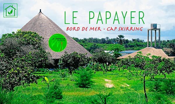 Ecolodge Le Papayer hôtel Cap Skirring Casamance Sénégal